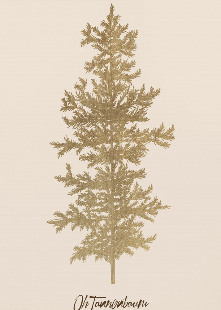 Oh Tannebaum (gold) | Canvas