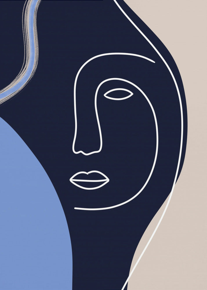 Line Art Face | Canvas