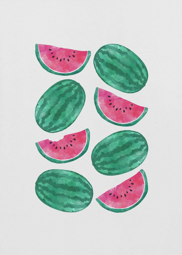 Watermelon Crowd | Canvas