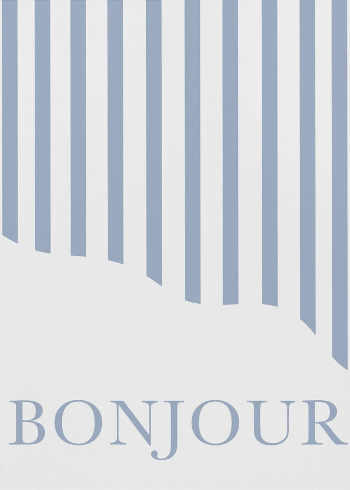 Bonjour Stripes | Canvas
