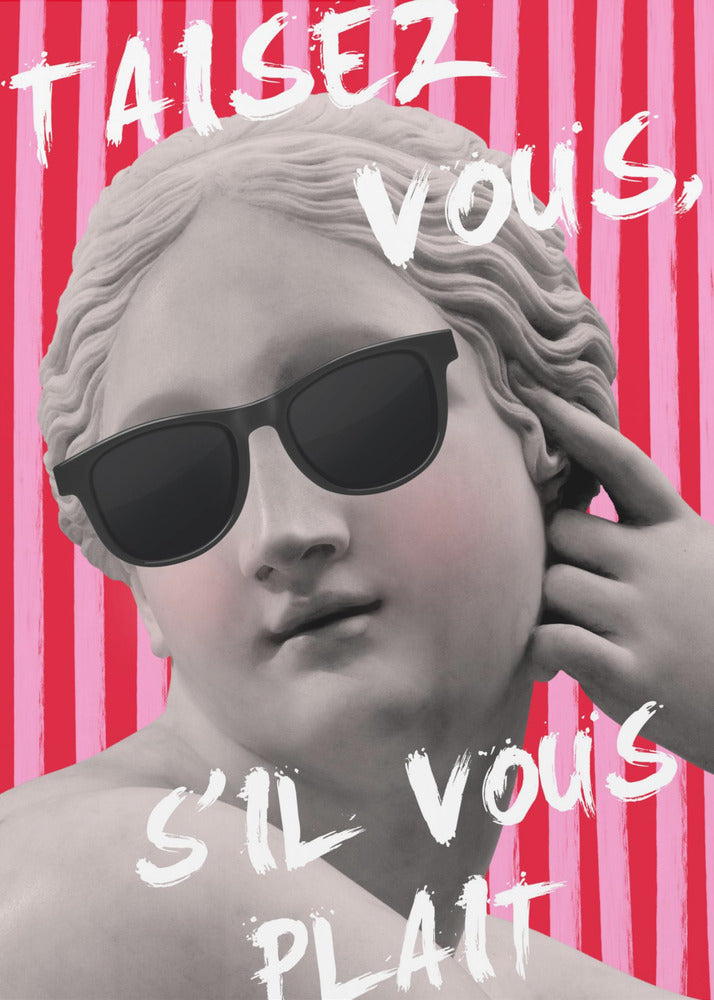 Pink and Red Striped Venus | Poster