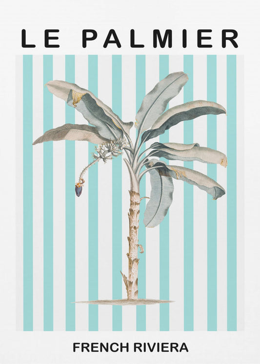 Striped Palm Tree | Canvas