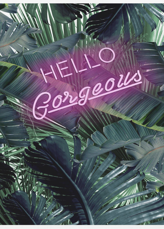 Neon Jungle Greeting | Poster