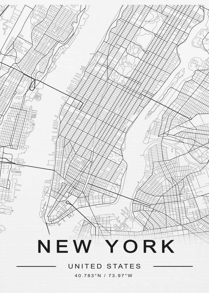 New York  Map | Poster