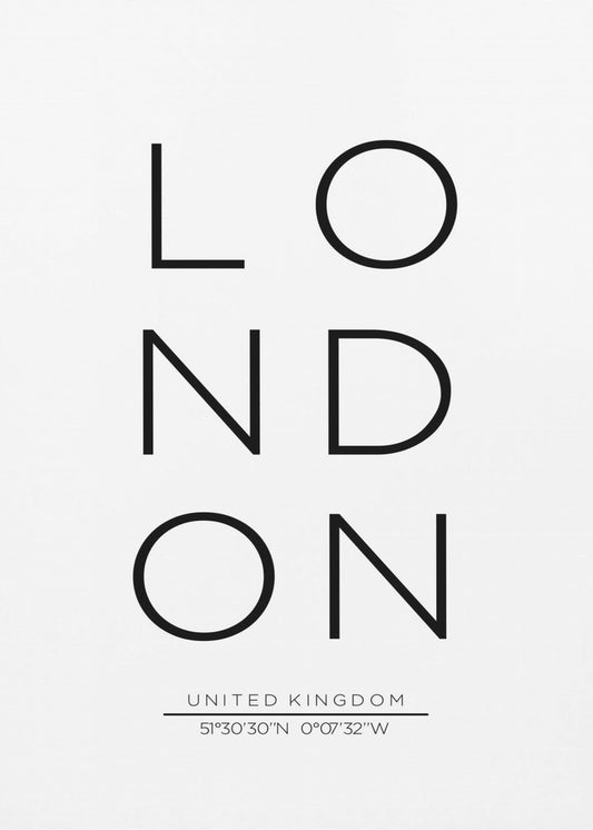 Vertical London Echo | Poster