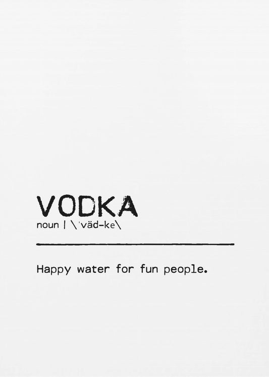 Quote Vodka Fun | Poster