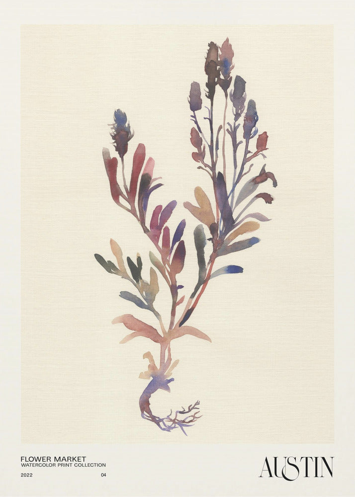 Watercolor print collection. Flower market - Austin | Canvas