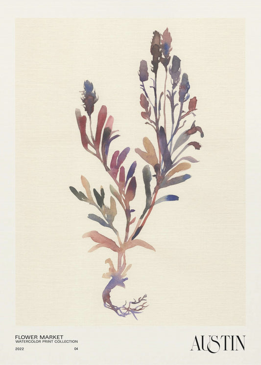 Watercolor print collection. Flower market - Austin | Canvas