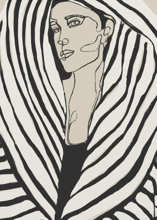 Striped Elegance | Poster