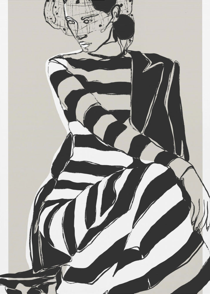 Striped Elegance | Canvas