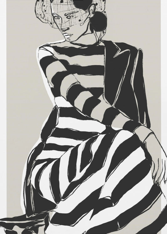 Striped Elegance | Canvas
