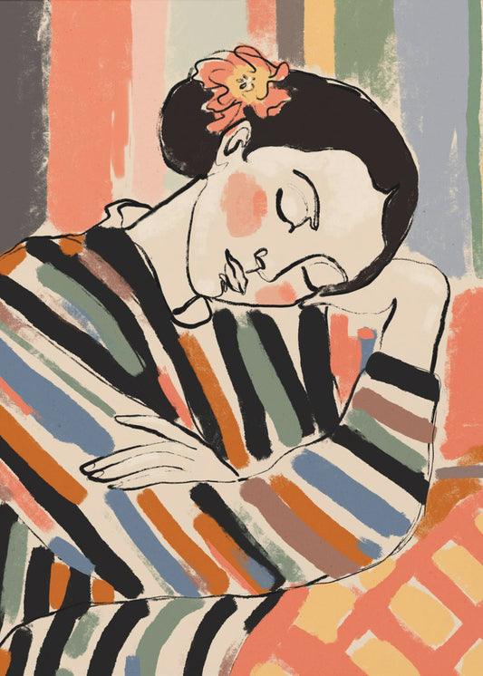 Striped Serenity | Canvas