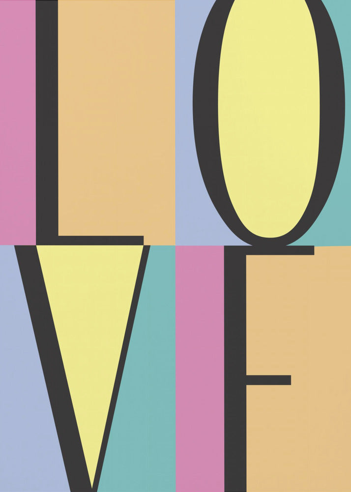 Bold Love Letters | Canvas