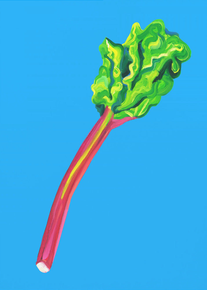 Rhubarb Light Blue | Poster