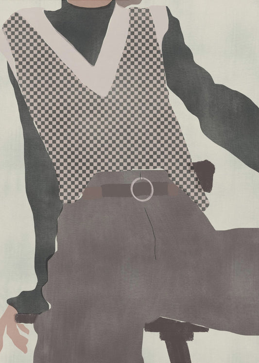 Checkered Elegance | Canvas