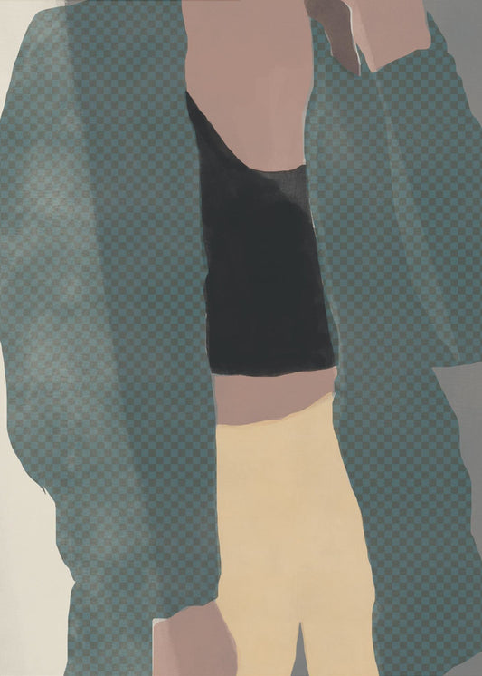 Checkered Silhouette | Canvas