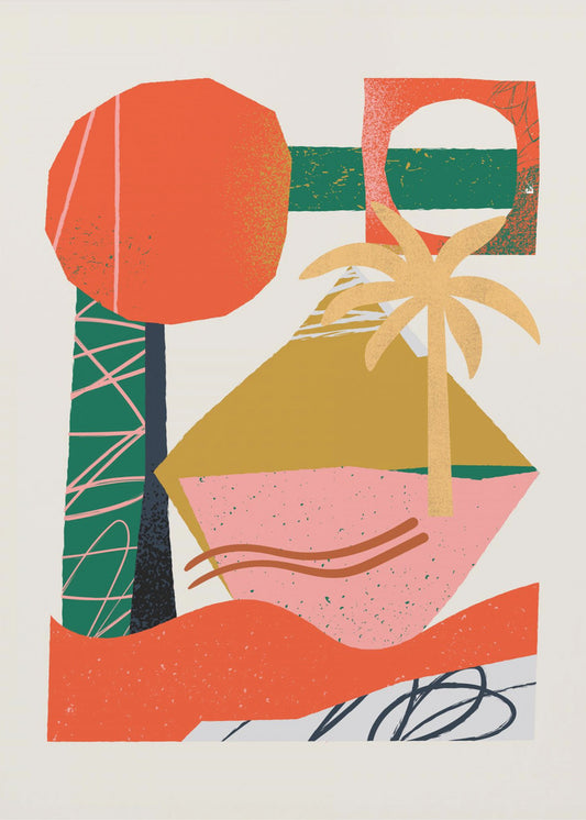 Abstract Beach Collage | Canvas