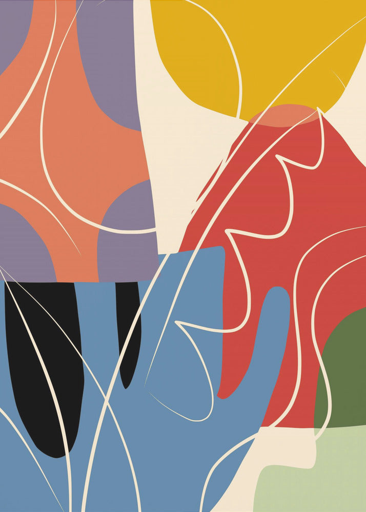 Abstract Color Collage | Canvas