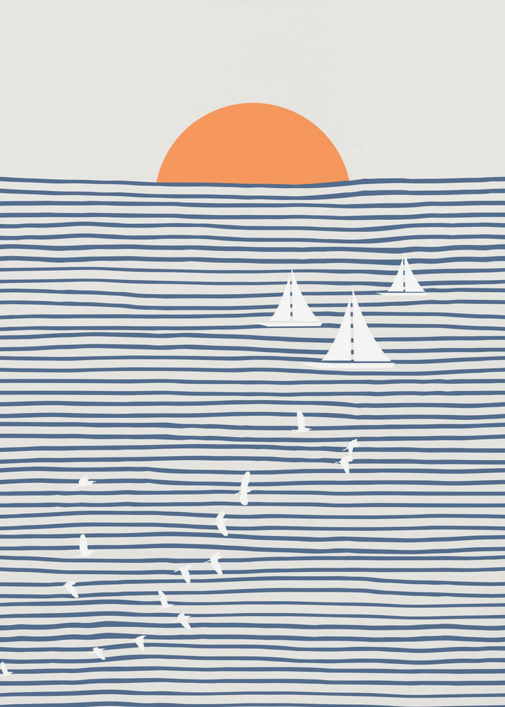 Three White Sails | Canvas