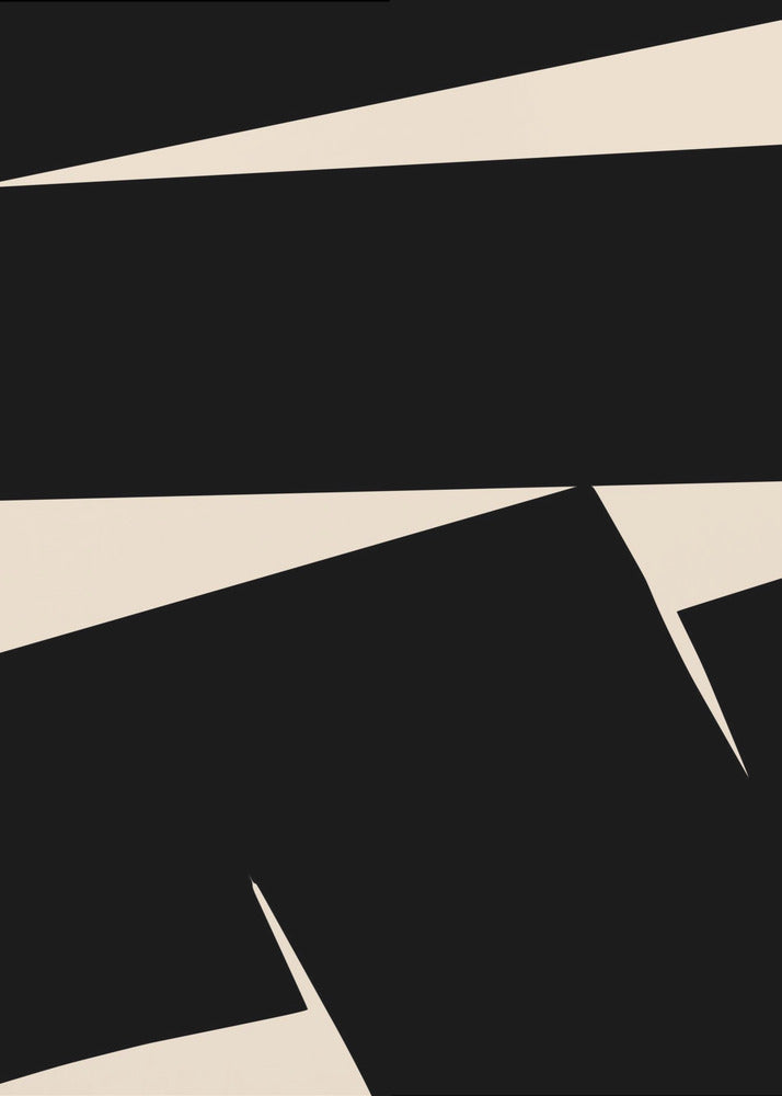 Black Plain Abstract | Poster