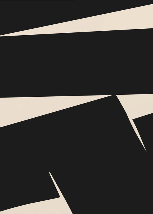 Black Plain Abstract | Canvas