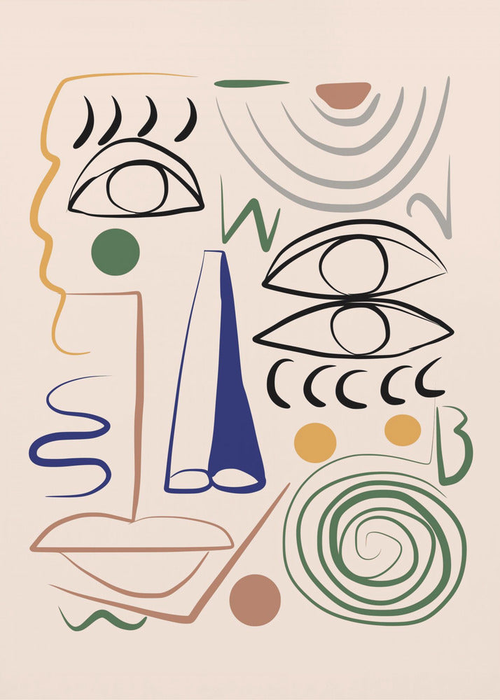 Line Art Bizarre | Canvas