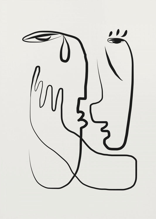 Don&#039;t Cry Line Art | Canvas