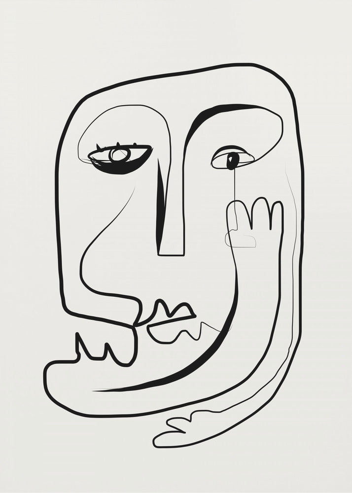 Line Art Portrait Sketch | Canvas