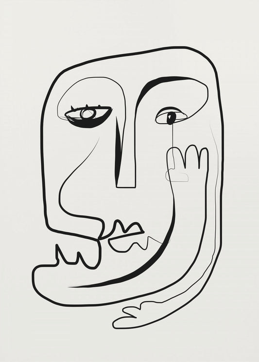 Line Art Portrait Sketch | Canvas