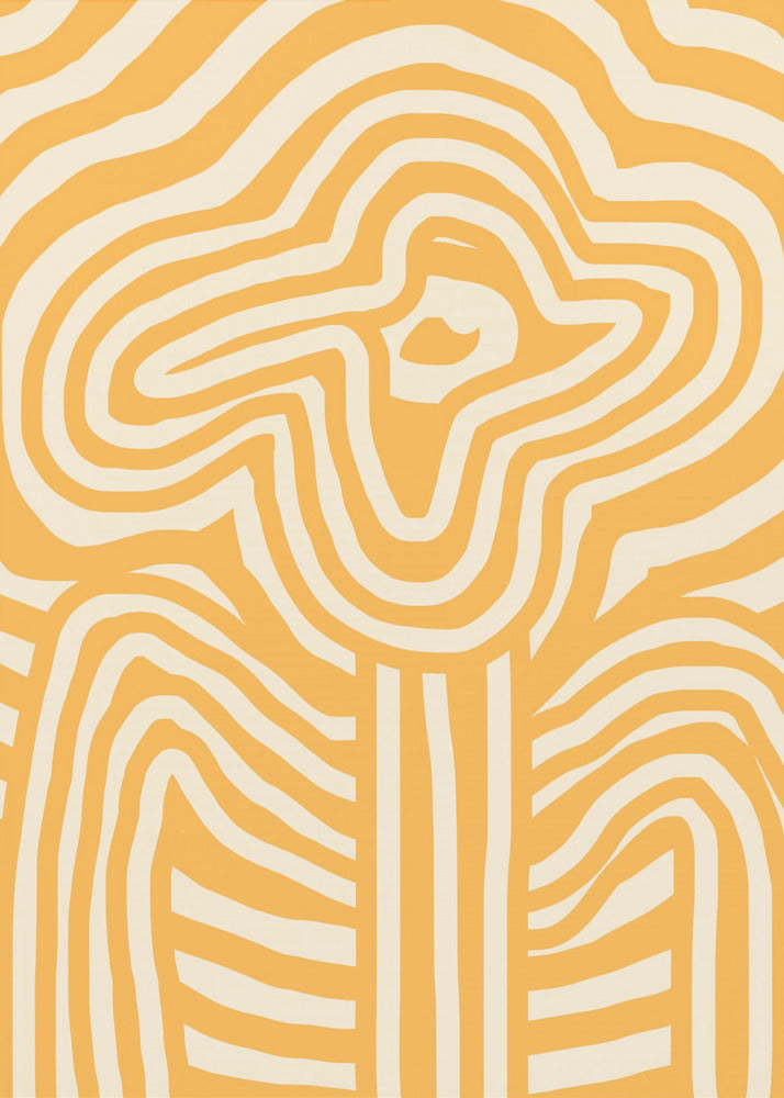 Yellow Striped Flower | Poster