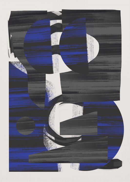 Abstract Stripe Minimal Collage 28 | Poster