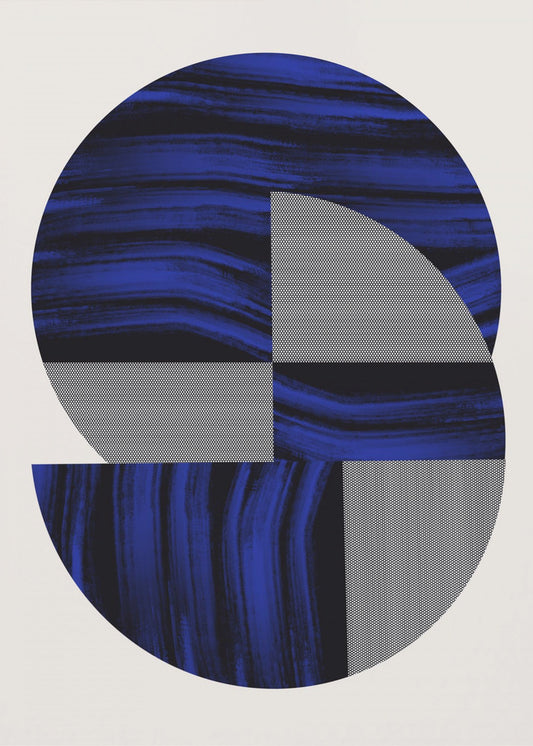 Scandinavian In Blue and Black 2 | Poster