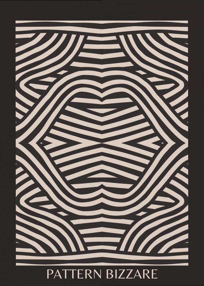 Black Pattern Bizarre | Poster