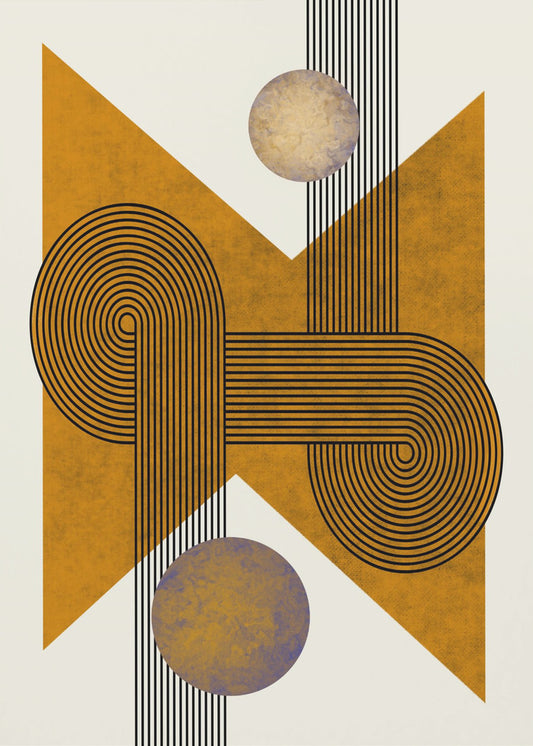 Textured Mid Century Composition 4 | Poster