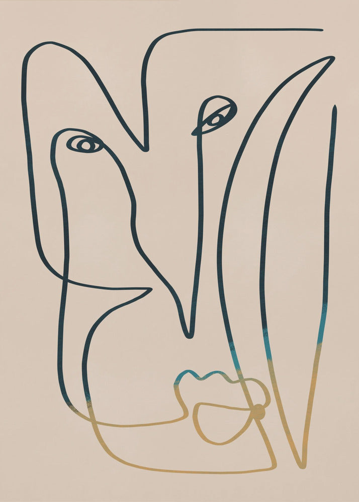 Line Art Face | Canvas