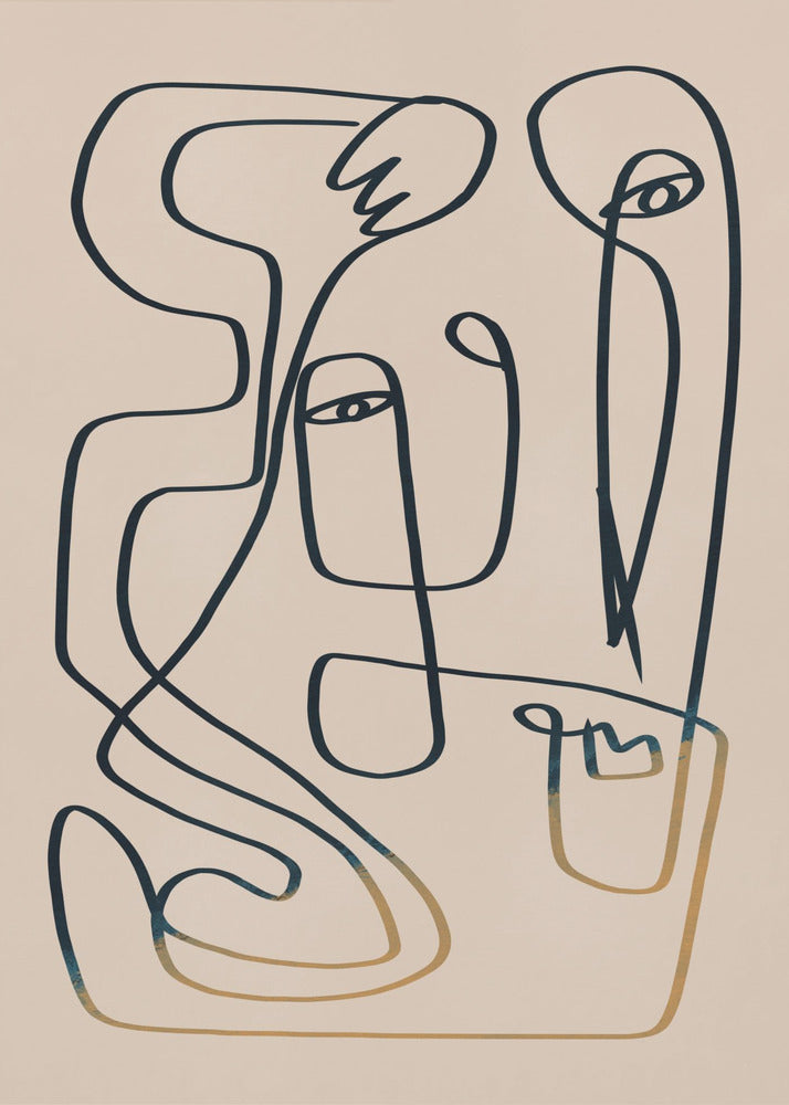 Line Art Portrait | Canvas