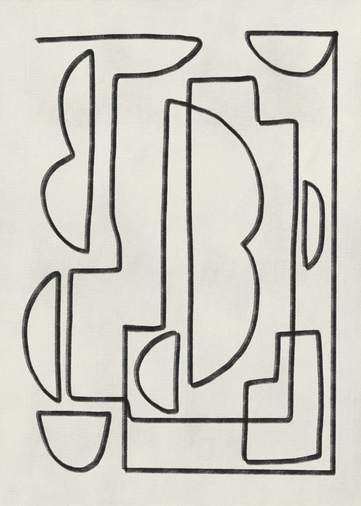 Abstract Line Art Sketch | Canvas