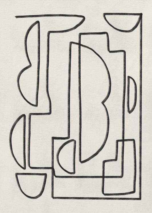 Abstract Line Art Sketch | Canvas