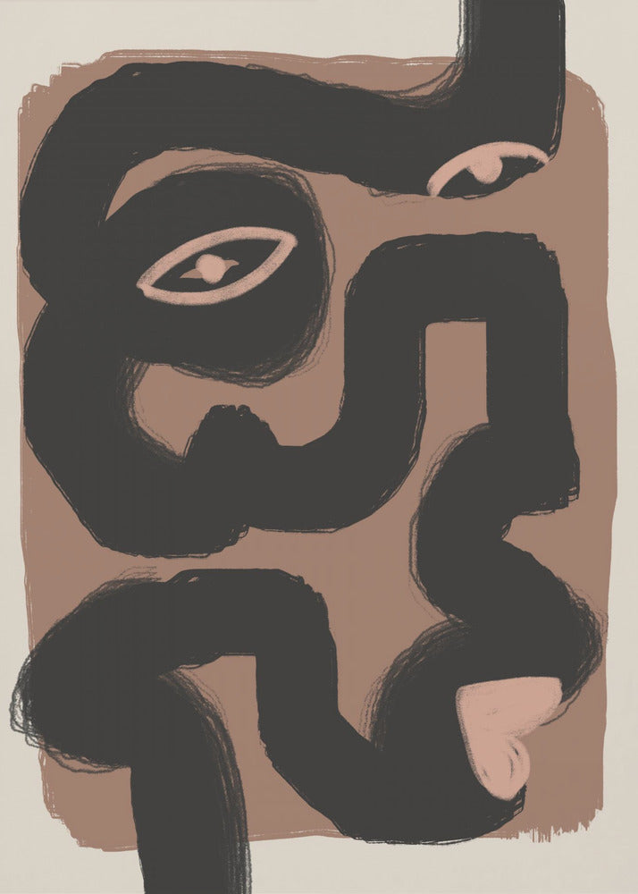 Abstract Black Portrait | Canvas