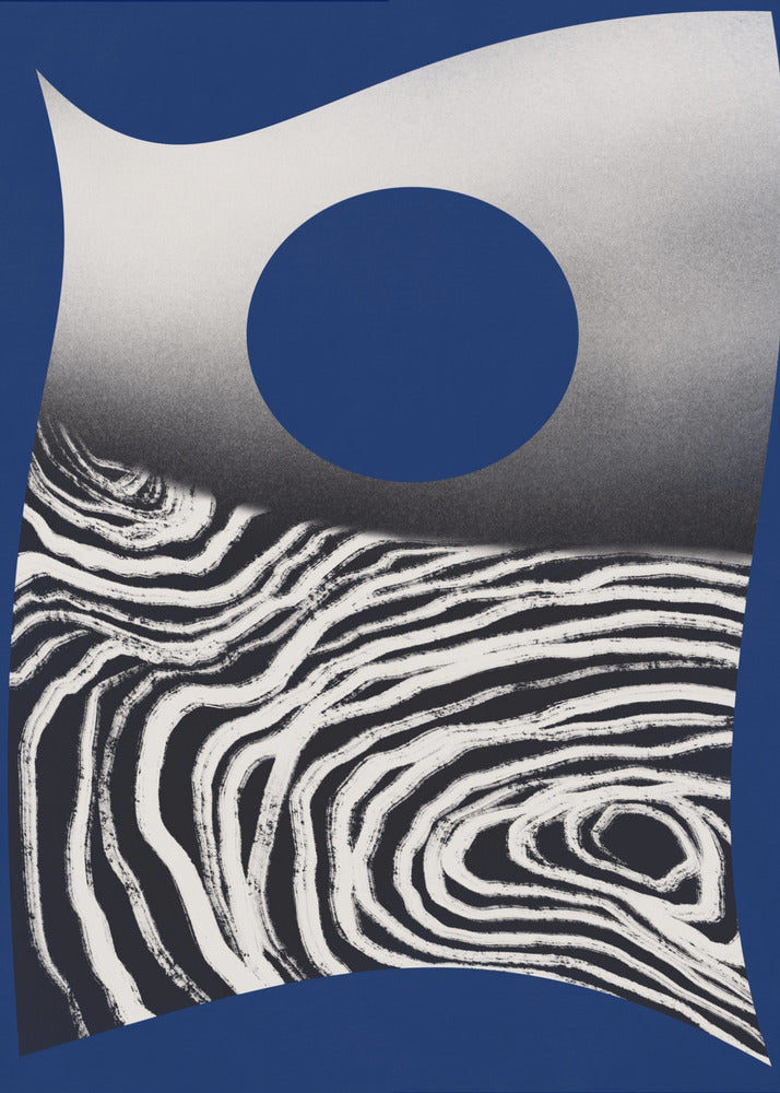 Zebra Moon Wave | Poster