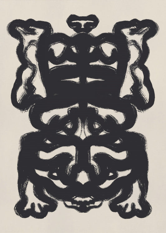 Symmetrical Black Pattern | Poster