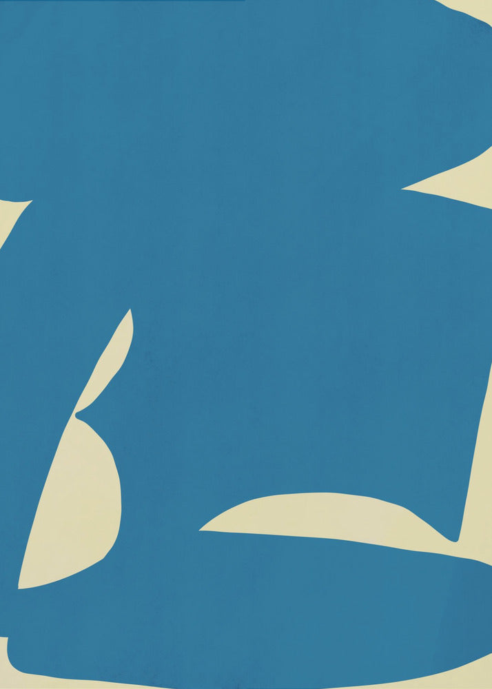 Abstract Blue Form | Poster