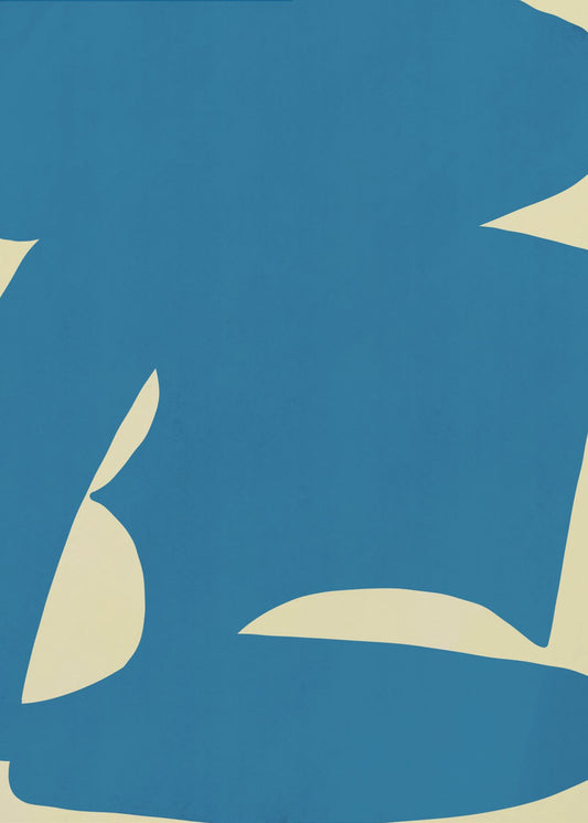 Abstract Blue Form | Poster