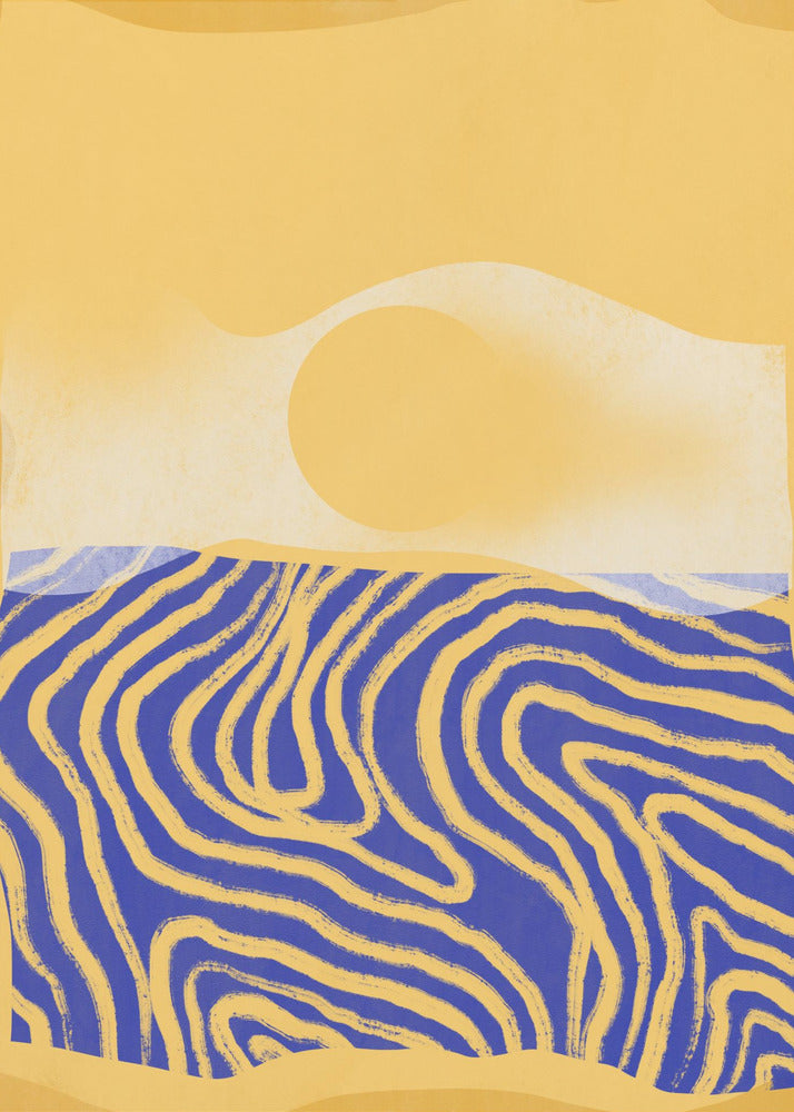 Golden Waves Harmony | Canvas