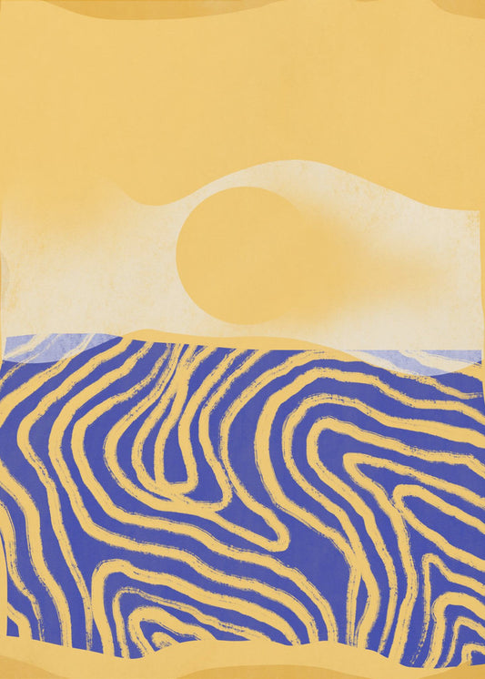 Golden Waves Harmony | Canvas