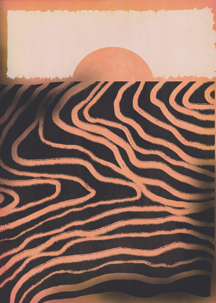 Sunset Cut Out | Canvas