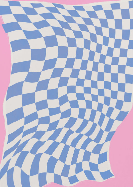 Wavy Checkered Dream | Poster
