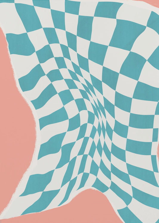 Line Drying Fabric In the Wind | Poster