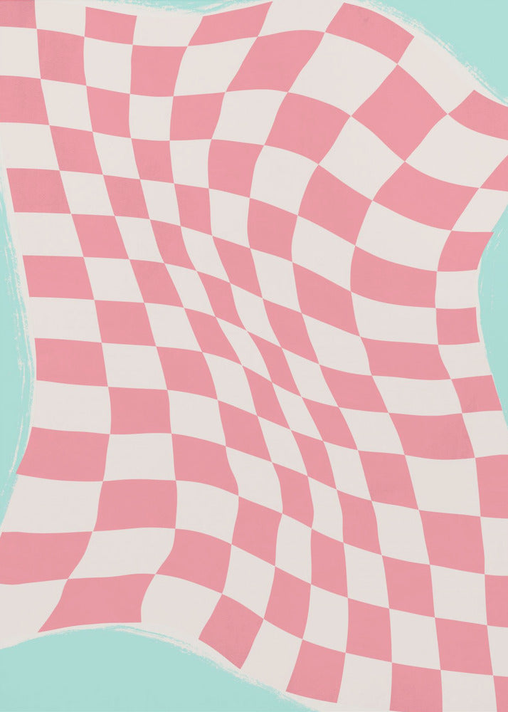 Rippled Checkered Wave | Poster