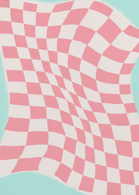Rippled Checkered Wave | Poster